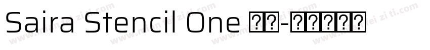 Saira Stencil One 普通字体转换